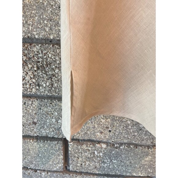 Sleeveless 100% Linen Blouse Size 16 Lightweight Textured Fabric Scoop Neck Top - Picture 6 of 9